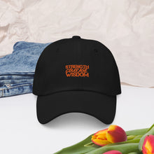 Load image into Gallery viewer, Strength-Courage-Wisdom Hat (Black or Camo)