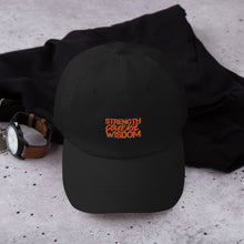 Load image into Gallery viewer, Strength-Courage-Wisdom Hat (Black or Camo)