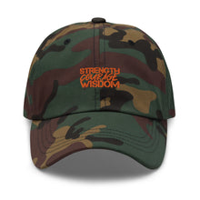 Load image into Gallery viewer, Strength-Courage-Wisdom Hat (Black or Camo)
