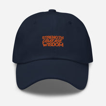 Load image into Gallery viewer, Strength-Courage-Wisdom Hat (Black or Camo)