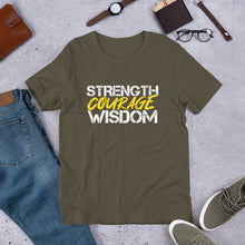 Load image into Gallery viewer, STRENGTH COURAGE WISDOM-Short-Sleeve Unisex T-Shirt