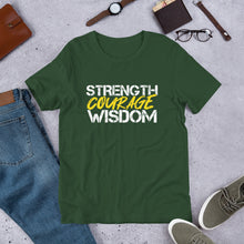Load image into Gallery viewer, STRENGTH COURAGE WISDOM-Short-Sleeve Unisex T-Shirt