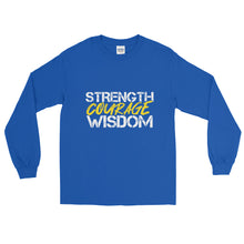 Load image into Gallery viewer, Long Sleeve Shirt-Strength Courage Wisdom
