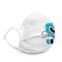 Load image into Gallery viewer, SwintStylez Face Mask (blue &amp; white logo)
