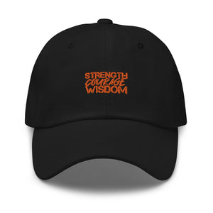 Strength-Courage-Wisdom Hat (Black or Camo)