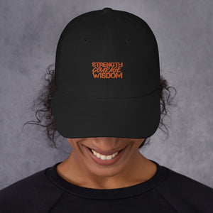 Strength-Courage-Wisdom Hat (Black or Camo)