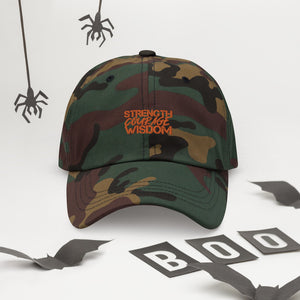 Strength-Courage-Wisdom Hat (Black or Camo)