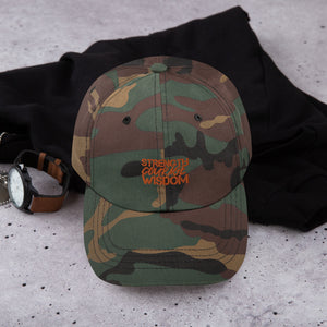 Strength-Courage-Wisdom Hat (Black or Camo)