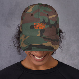 Strength-Courage-Wisdom Hat (Black or Camo)