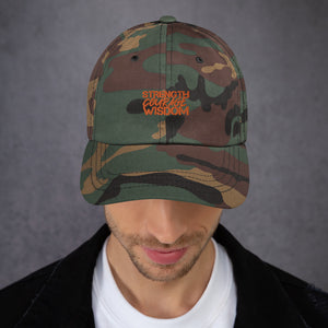 Strength-Courage-Wisdom Hat (Black or Camo)