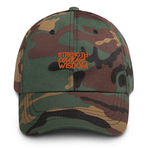 Strength-Courage-Wisdom Hat (Black or Camo)