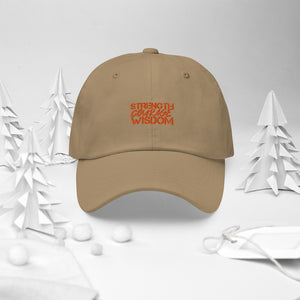 Strength-Courage-Wisdom Hat (Black or Camo)