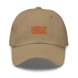 Strength-Courage-Wisdom Hat (Black or Camo)