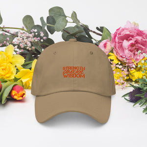 Strength-Courage-Wisdom Hat (Black or Camo)