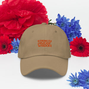 Strength-Courage-Wisdom Hat (Black or Camo)