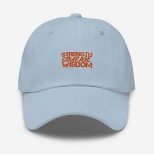 Strength-Courage-Wisdom Hat (Black or Camo)