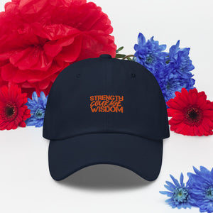 Strength-Courage-Wisdom Hat (Black or Camo)