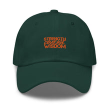 Load image into Gallery viewer, Strength-Courage-Wisdom Hat (Black or Camo)
