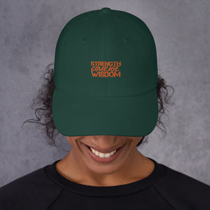 Strength-Courage-Wisdom Hat (Black or Camo)