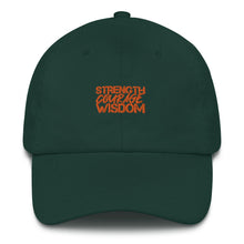 Load image into Gallery viewer, Strength-Courage-Wisdom Hat (Black or Camo)
