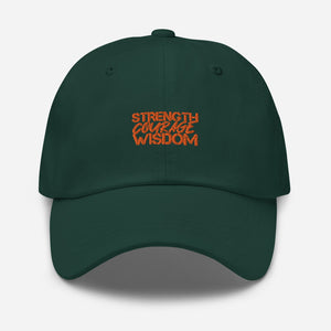 Strength-Courage-Wisdom Hat (Black or Camo)