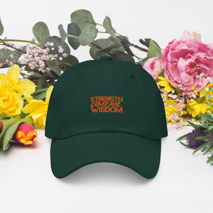 Strength-Courage-Wisdom Hat (Black or Camo)