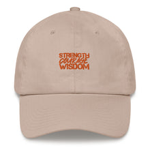 Load image into Gallery viewer, Strength-Courage-Wisdom Hat (Black or Camo)
