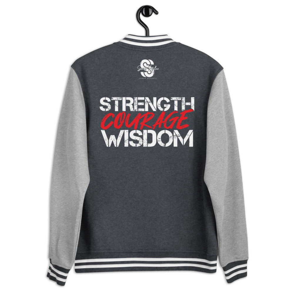 Men's Strength Courage Wisdom Jacket (Red)