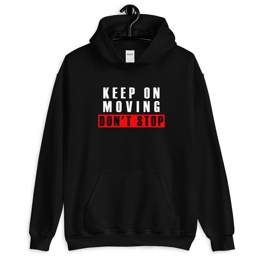 Keep On Moving Hoodie-unisex (Black)