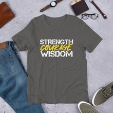 Load image into Gallery viewer, STRENGTH COURAGE WISDOM-Short-Sleeve Unisex T-Shirt
