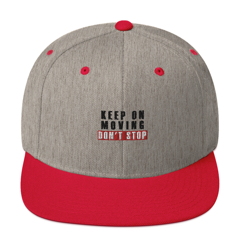 Keep On Moving Snapback Hat