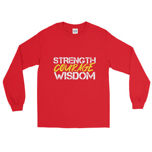 Long Sleeve Shirt-Strength Courage Wisdom